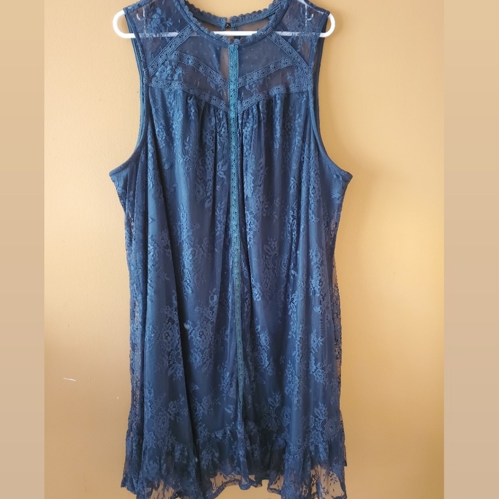 Target xhilaration green dress 4X